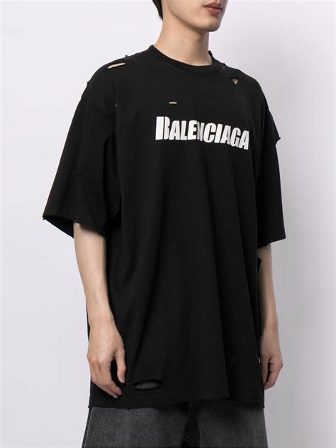 balenciaga ripped shirt|balenciaga caps destroyed flatground.